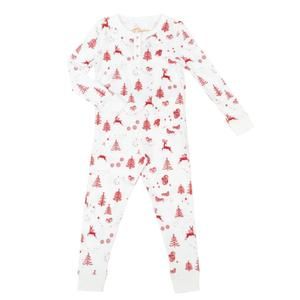 NEW PETIDOUX nordic winter pajamas in white